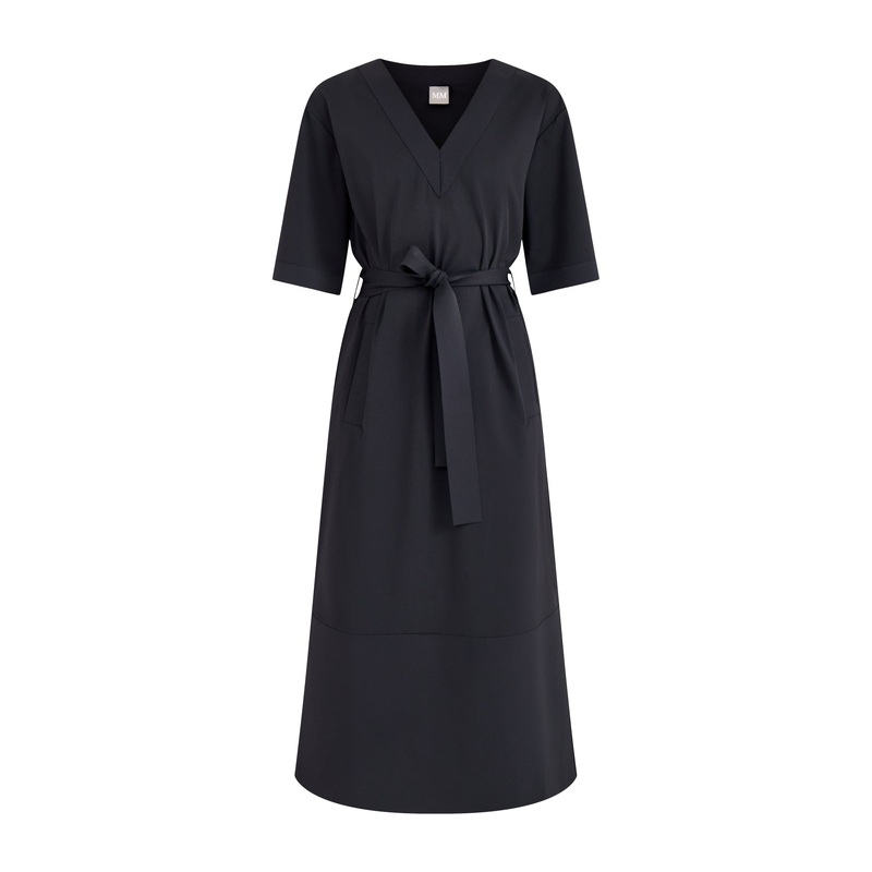 Onagro Nylon Stretch Dress Black