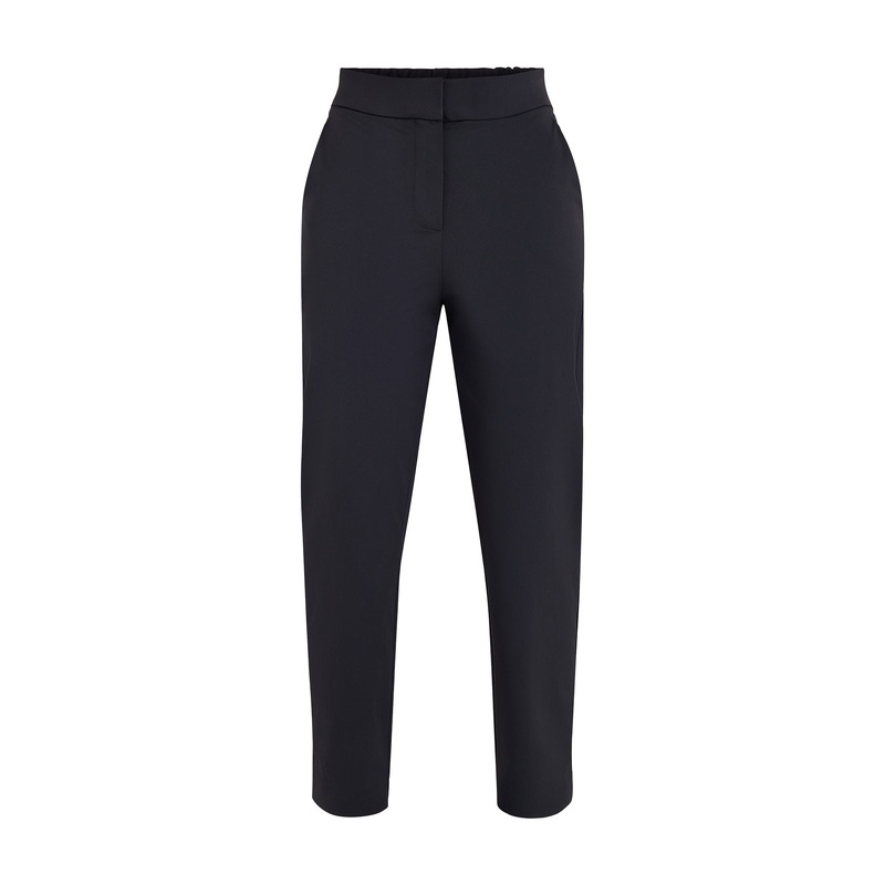 Quirino Nylon Stretch Slim Leg Trousers Black
