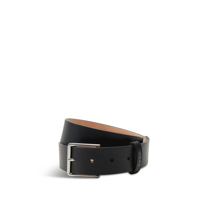 Belt Stitch Leather Black