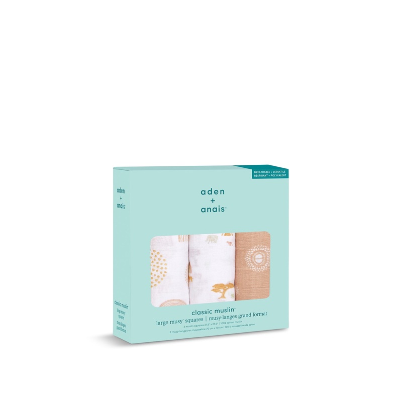 Boutique Cotton Muslin Squares 3-Pack