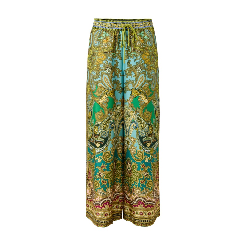 Clemenza Multi Colour Silk Pant