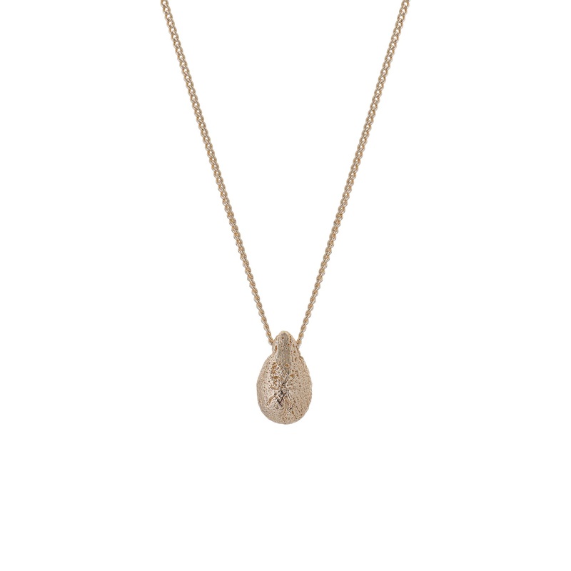Dome Pendant Necklace Gold