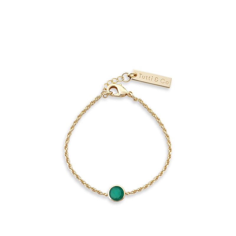 Green Onyx Birthstone Bracelet