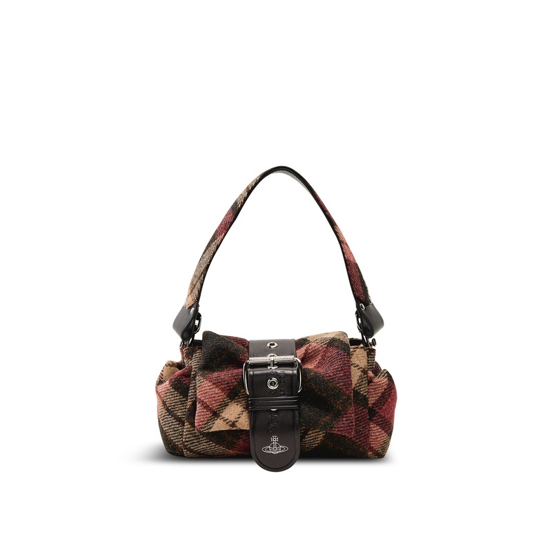 Hazel Treasure Handbag Light Check Wool