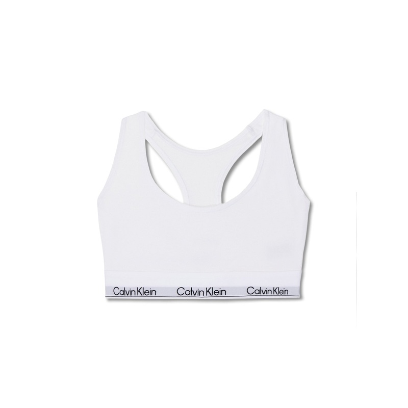 Icon Cotton Unlined Bralette White
