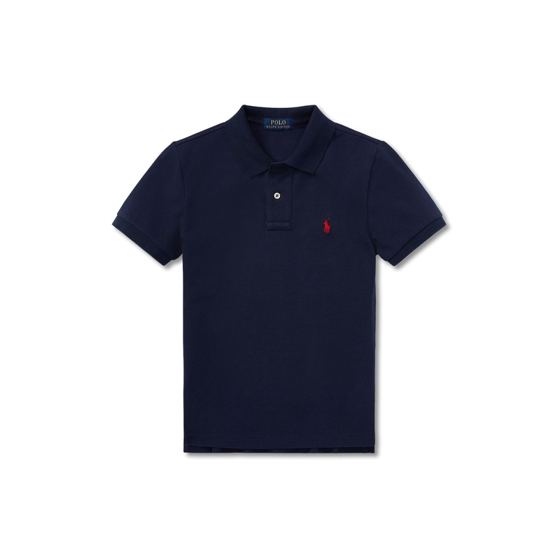 Navy Kids Short Sleeve Cotton Polo Shirt