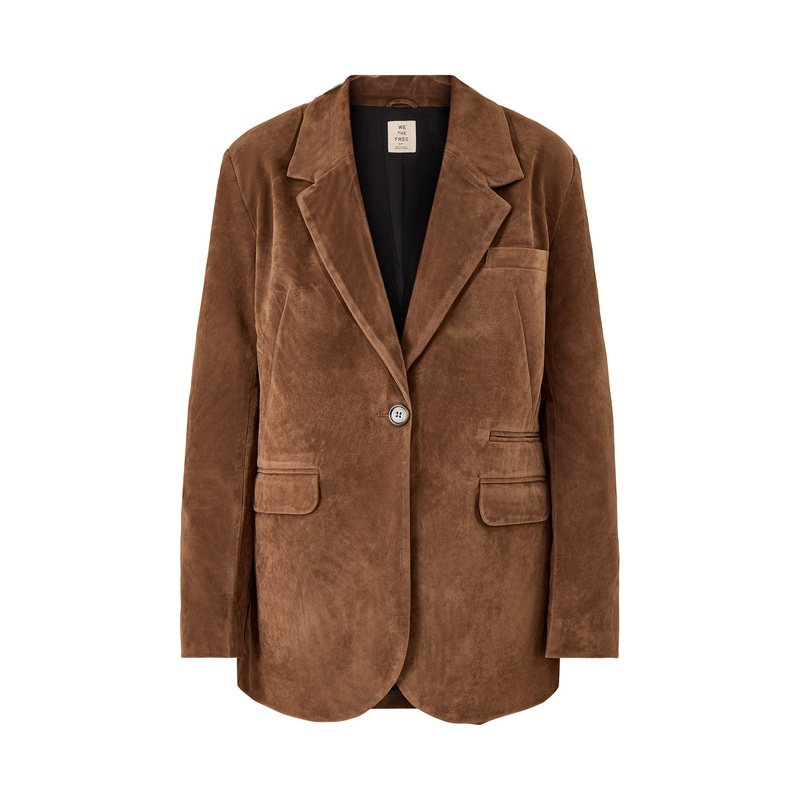 Paper Cut Vegan Blazer Brown