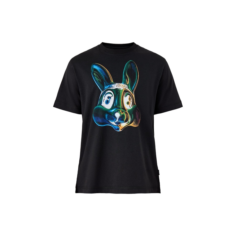 Rabbit Tee Black
