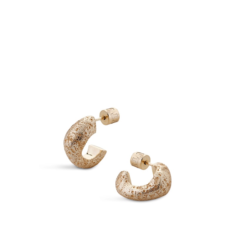 River Hoop Earrings Gold