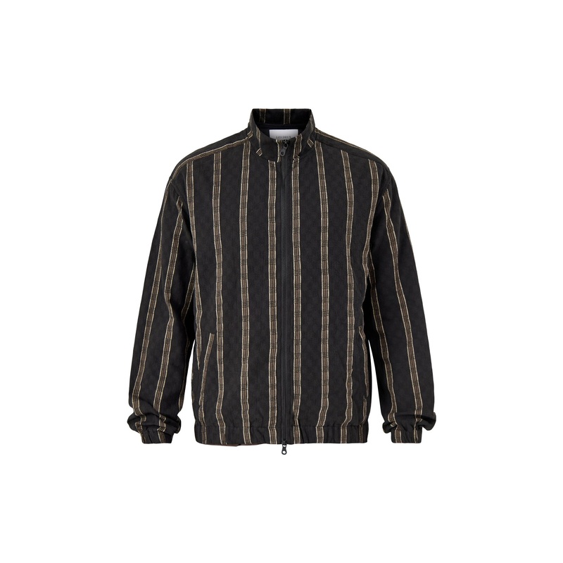 Stanley Check Dobby Track Top Black