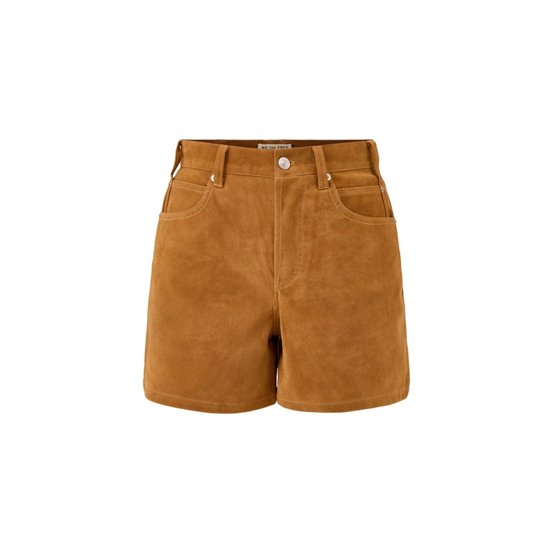 Tippi Vegan Suede Short Dark Honey