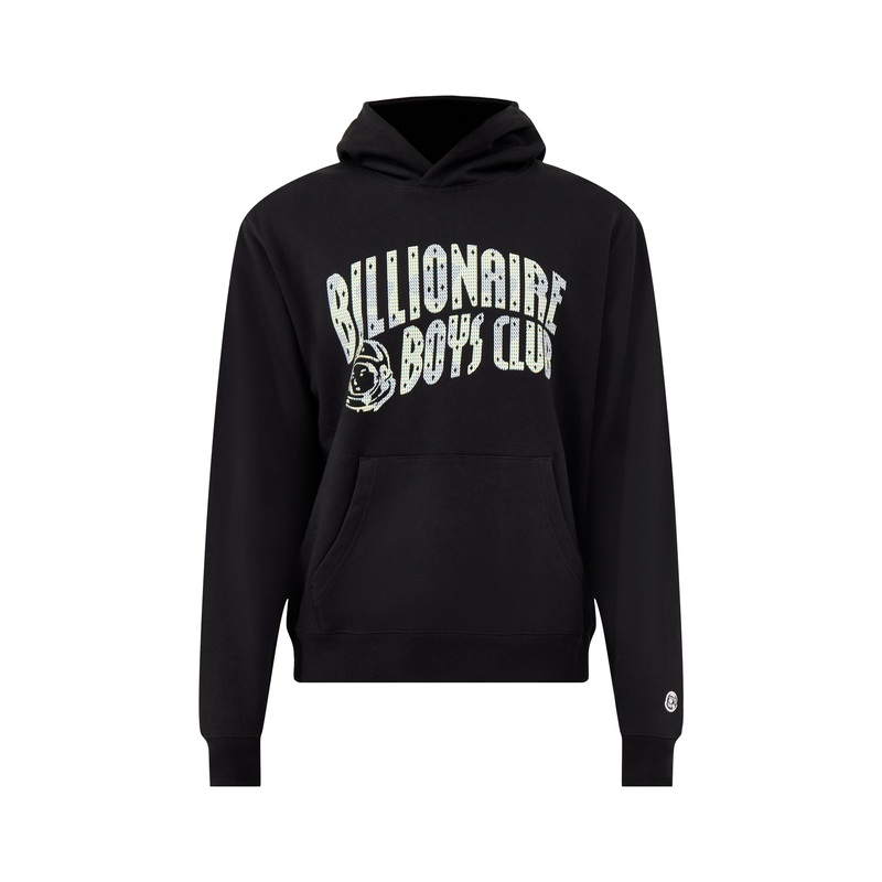 Tri-Tone Arch Logo Popover Hood Black