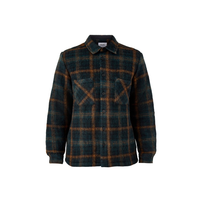 Whiting Overshirt Teal / Orange