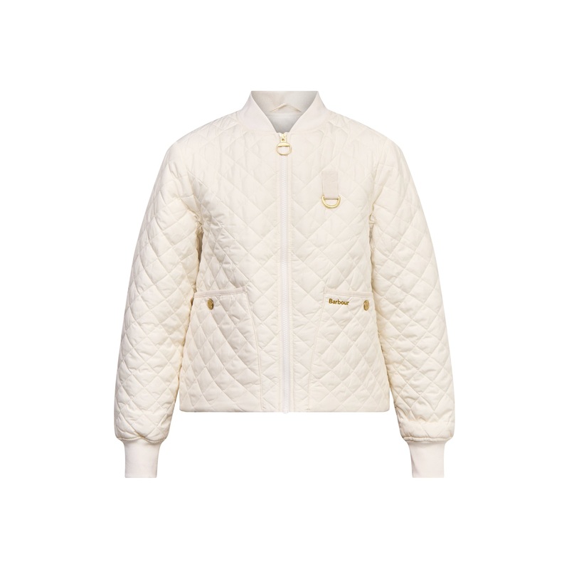 Womens White Barbour Reyna Quilt Jacket