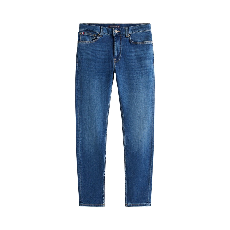 Bleecker Slim Leg Jeans Mid Blue Cotton