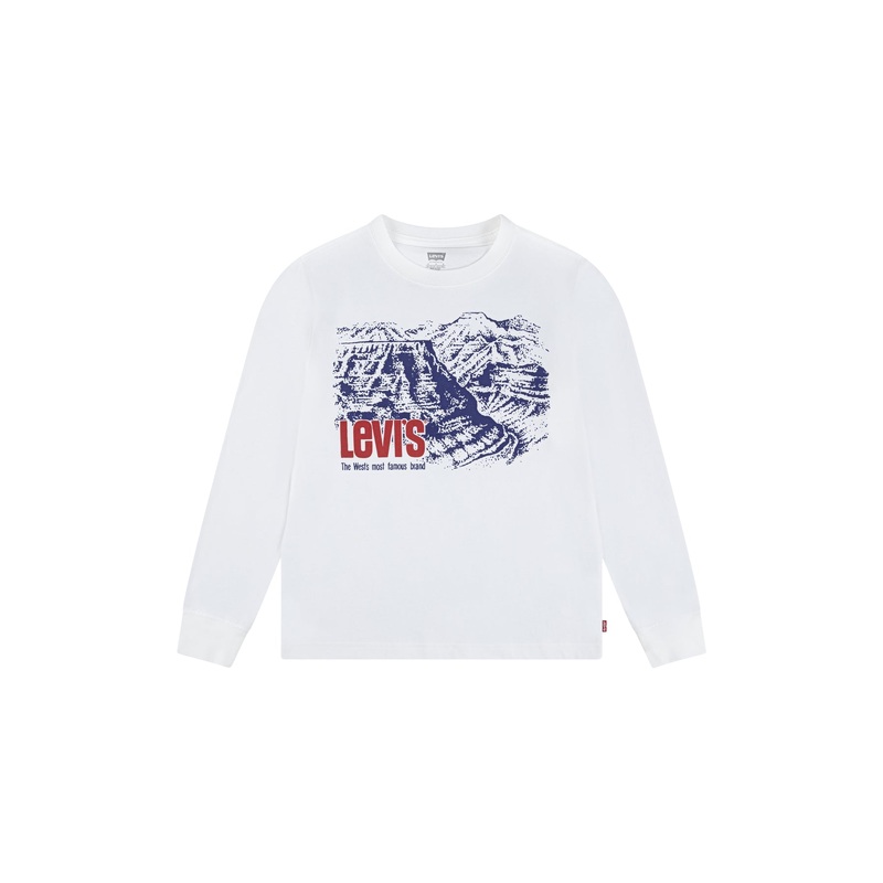Canyon Long Sleeves Tee White