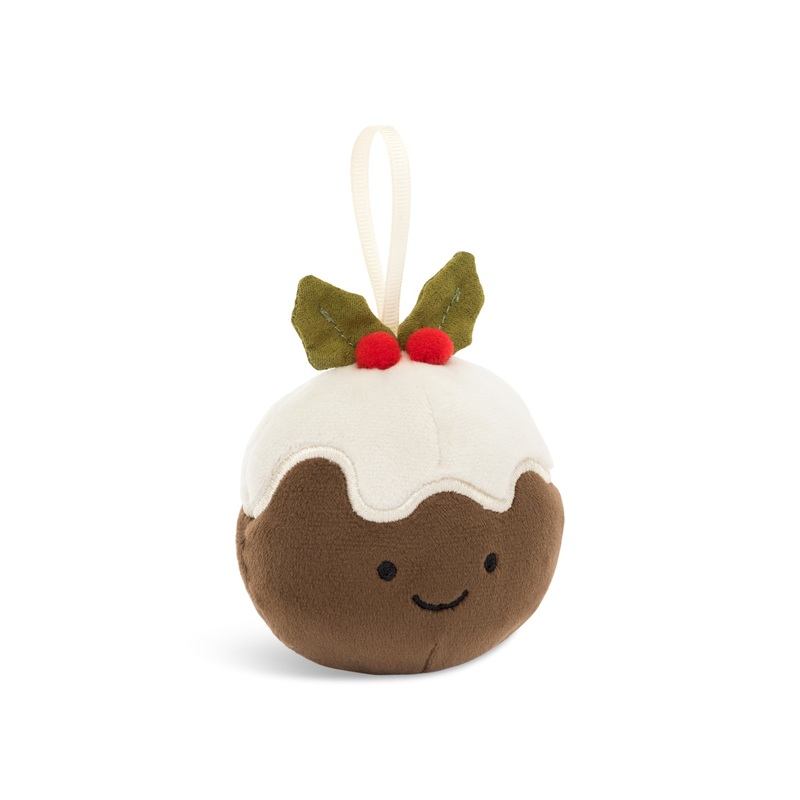 Festive Folly Christmas Pudding Hanging Decoration