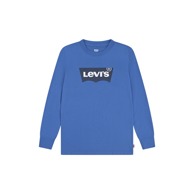 Long Sleeves Batwing Tee Blue