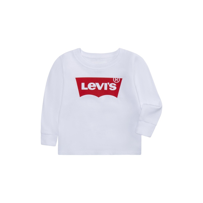 Long Sleeves Batwing Tee White