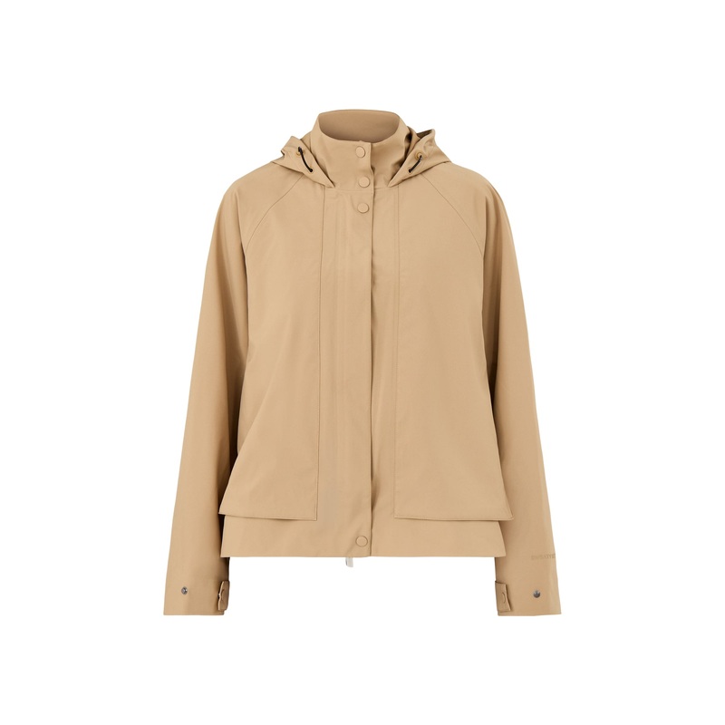 Motion Waterproof Cropped Parka Golden Beige