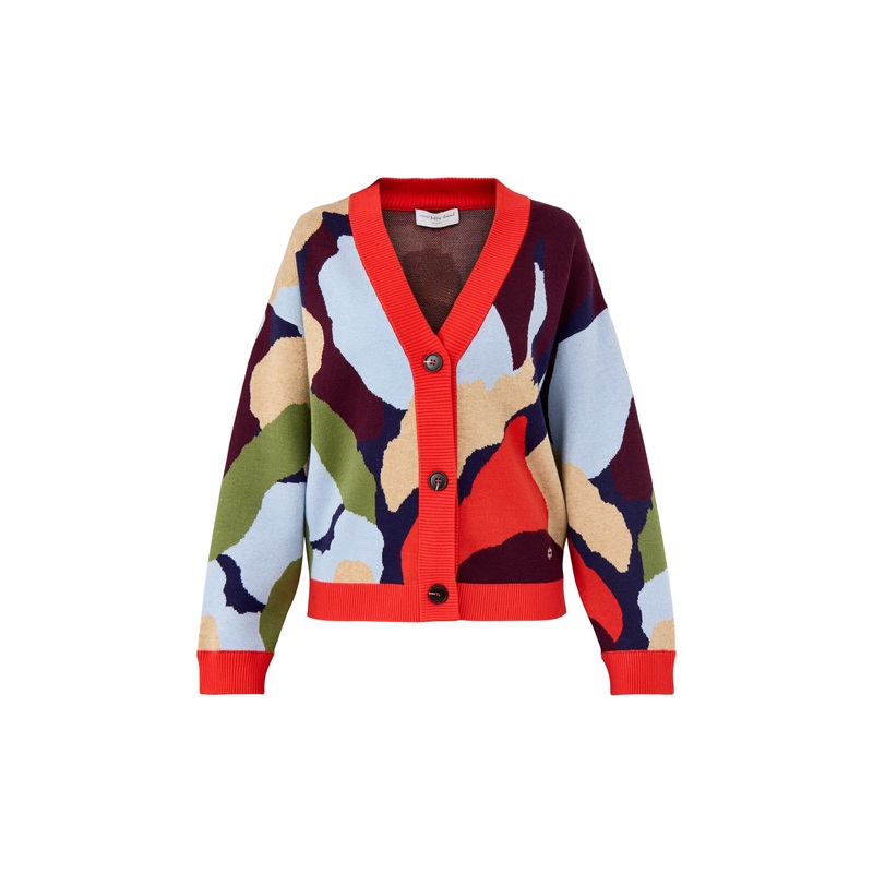 Navy Abstract Callie Cardigan