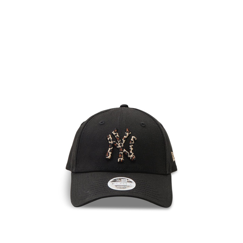 New Era NY Leopard Logo Baseball Cap Black