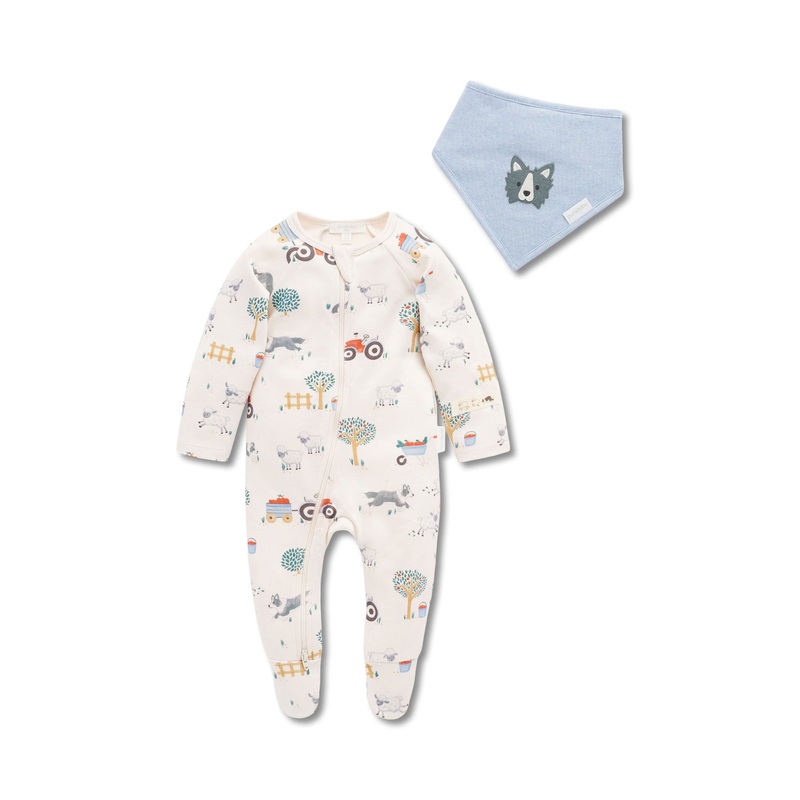 Thick Zip Growsuit & Bib Set