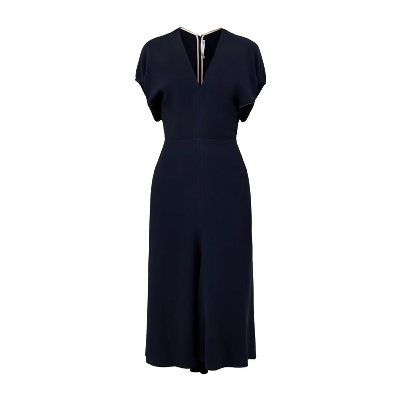 Blouson Detail Midi Dress