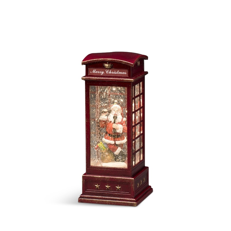 Water Lantern Telephone Box Santa