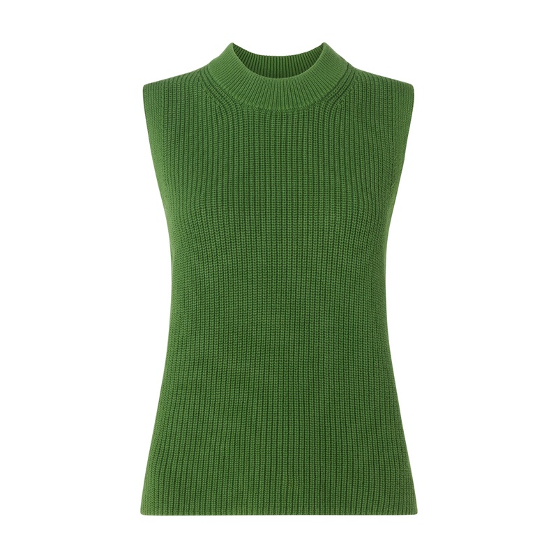 Cotton Back Detail Ribbed Tank