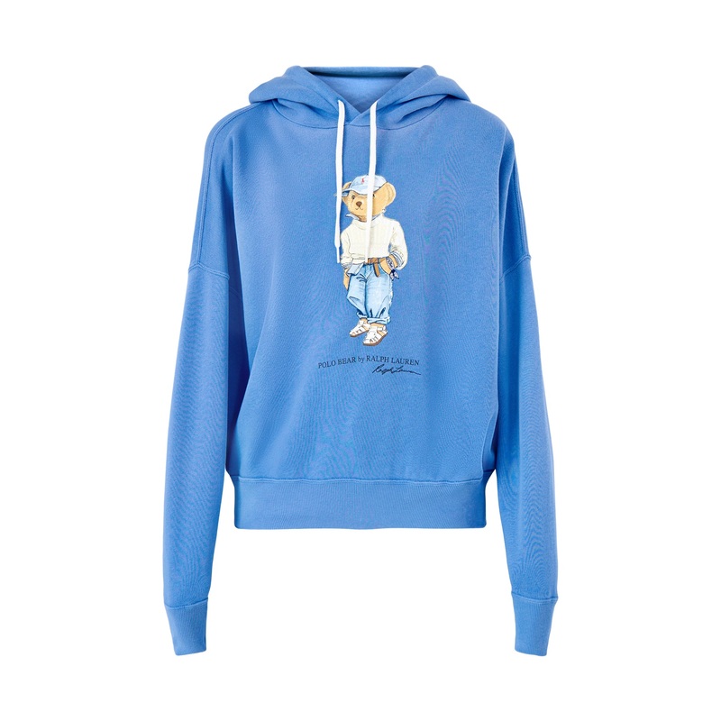 Knit Bear Sweatshirt Summer Blue