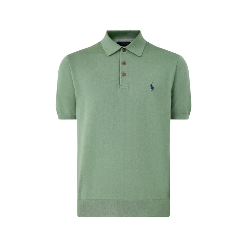 Knitwearted Polo Top Fatigue