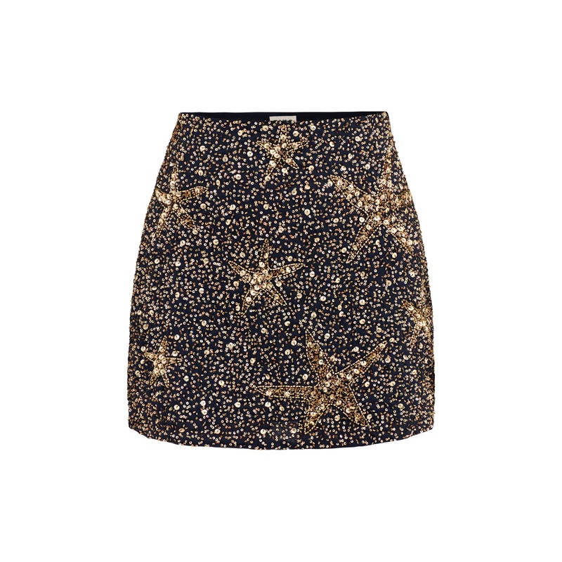 Minna Skirt Starfish Embellishment Navy Starfish Embellishment Navy