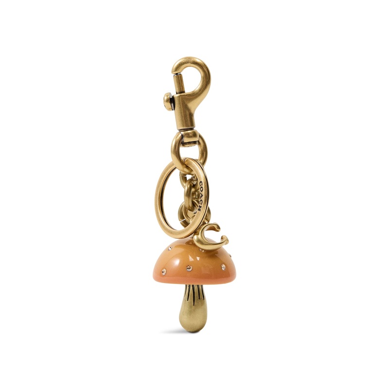 Resin Mushrom Bag Charm Mustard