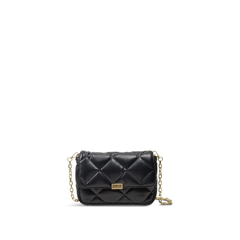Soft Quilt Shoulder Bag Black