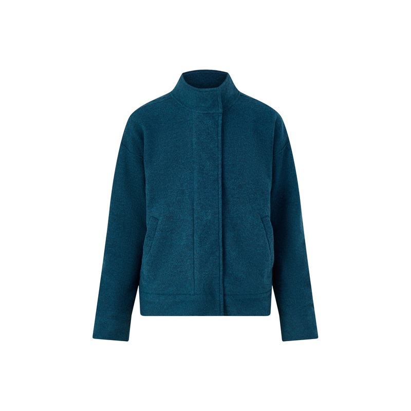 Stand Collar Jacket Pockets Alpine