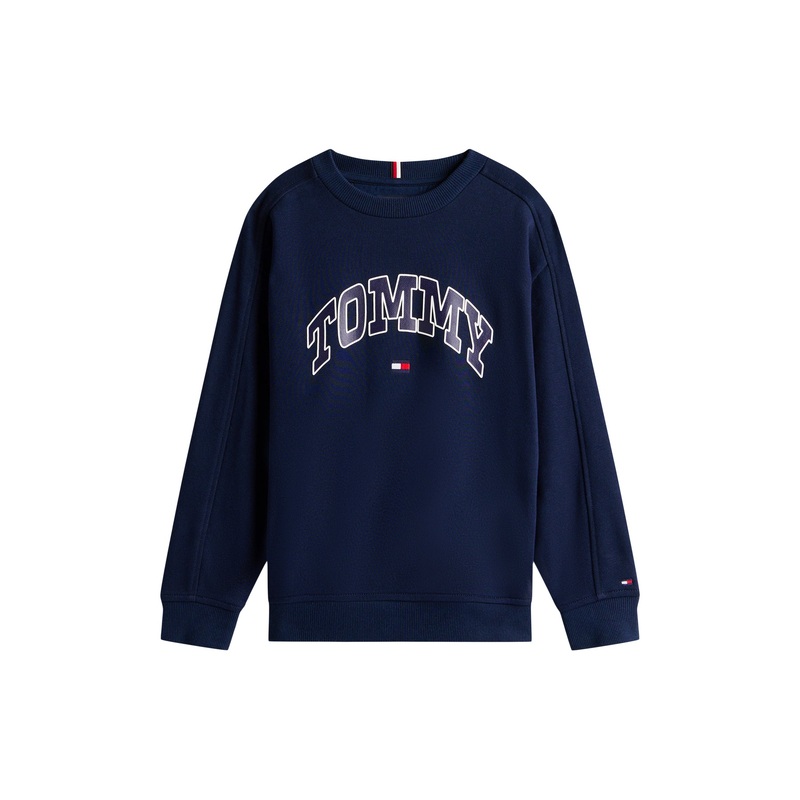Varsity Logo Print Crew Neck Sweatshirt