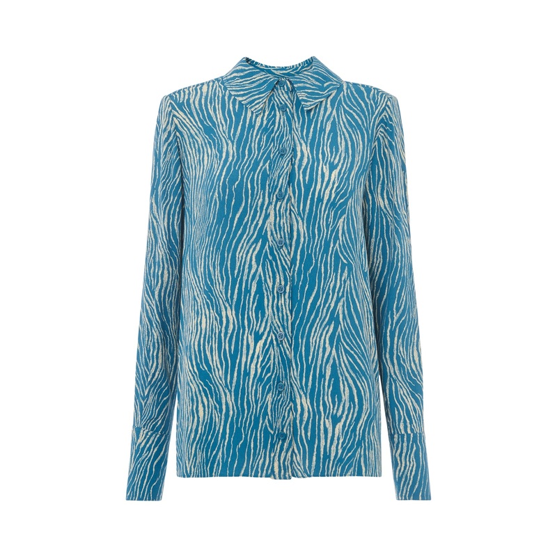 Zebra Button Through Shirt