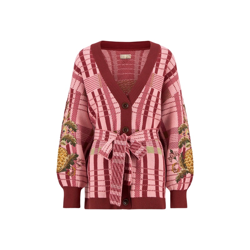 Barbour X Farm Rio Luisa Embroidered Cardigan