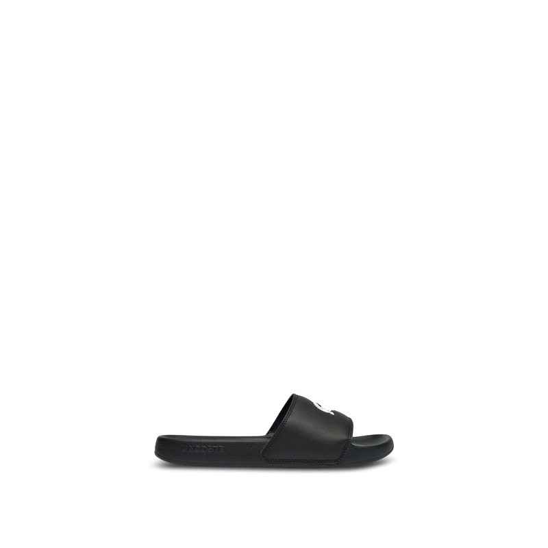 Black LACOSTE Serve Slide Sandals