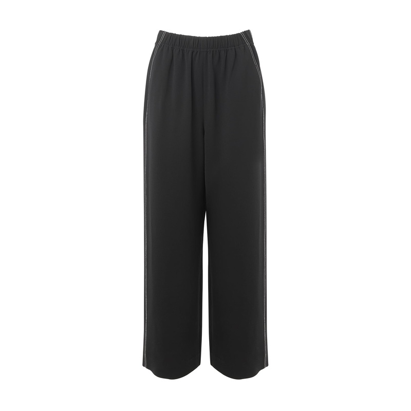 Crepe Stitch Detail Trouser