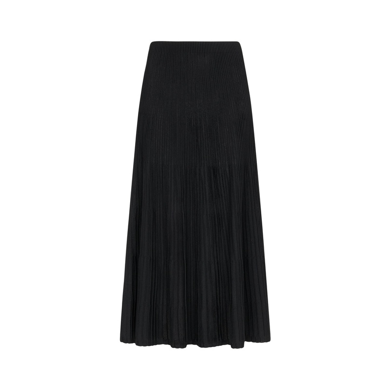 Knitted Pleated Skirt