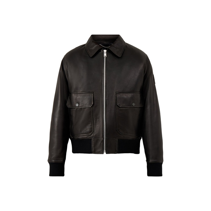 Pilot Leather Jacket Black