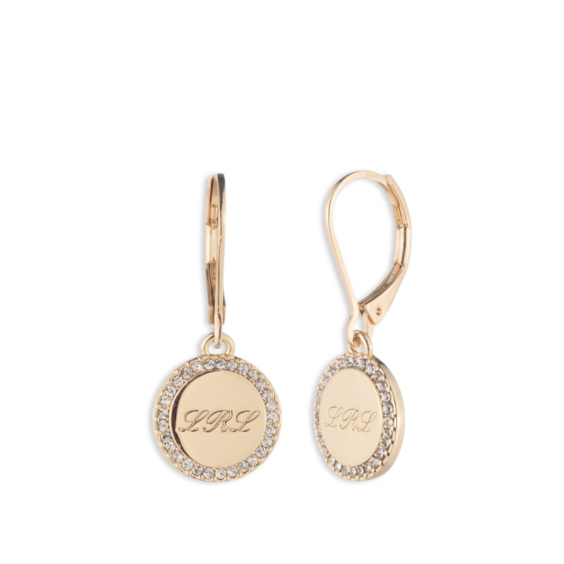 Script Logo Earrings Gold