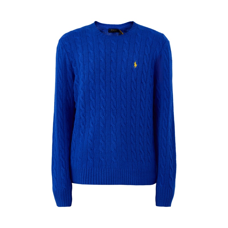 Wool Cashmere Blend Cable Knitwear Sapphire Star