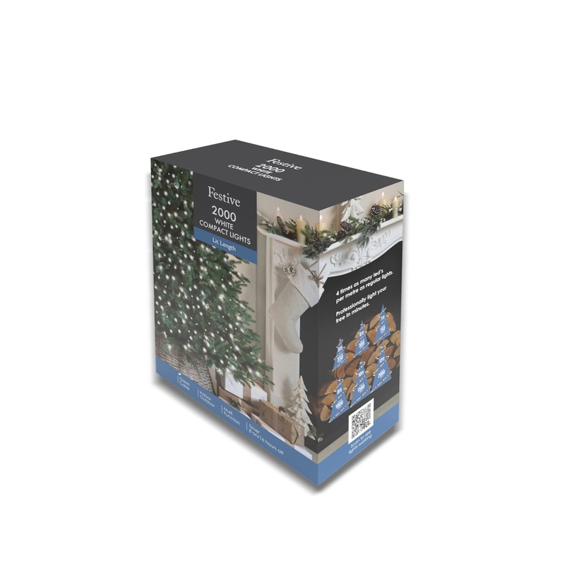 Christmas Compact Lights 2000 Cool White