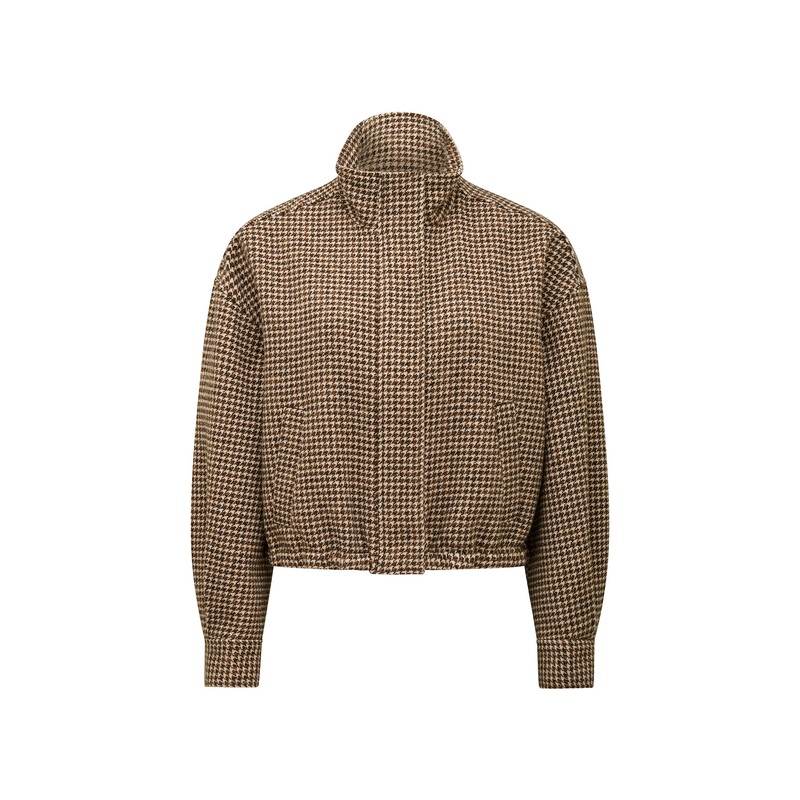 Kaia Checked Crop Jacket