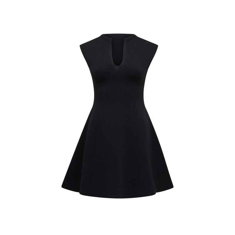 Katerina Crepe Knitted Mini Dress