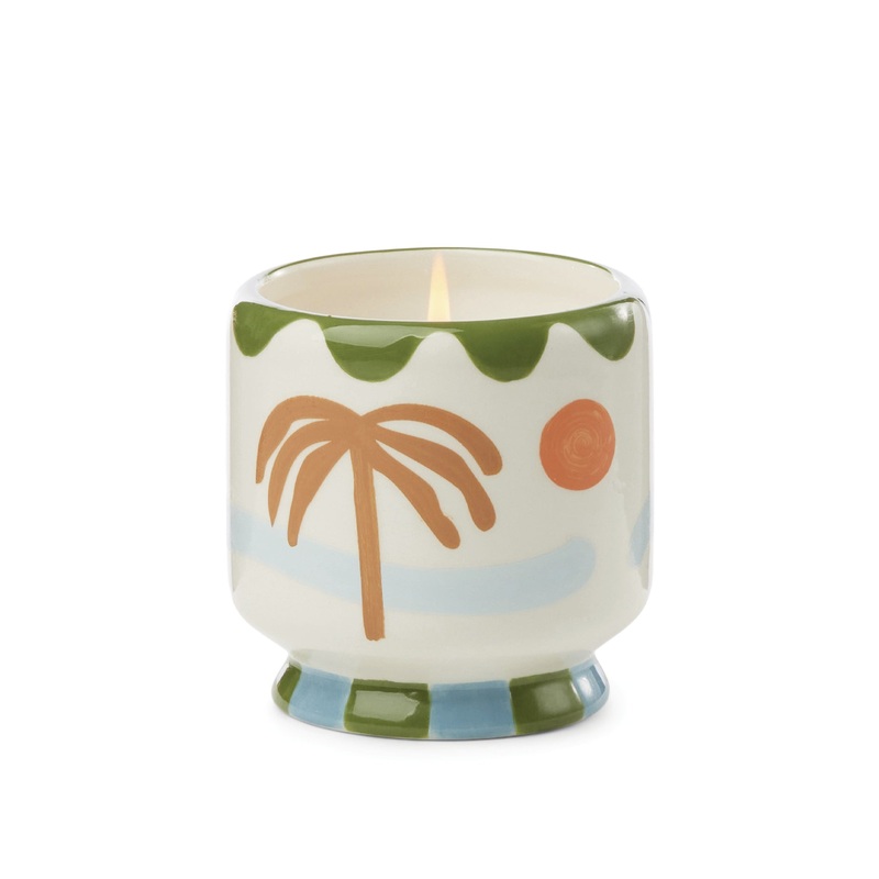 Lush Palms Palm Tree Ceramic Candle