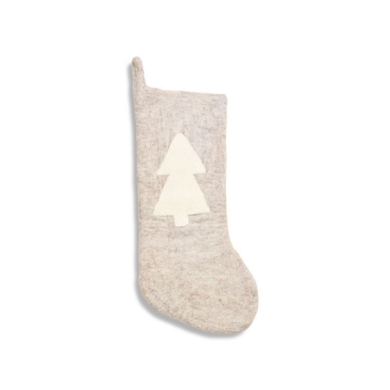Southwold Christmas Stocking Grey